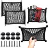 VEHIRIE Rete di Immagazzinaggio Camping Car Accessori Auto Estensibile 2 Pezzi di Tasche Elastiche per L'Immagazzinamento con 8 Pezzi di Viti di Fissaggio, per Camper, RV, Barca, Furgone 36.5 x 25 cm