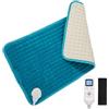 JOBYNA Termoforo Elettrico, Cuscino Termoforo con Cintura, Cuscino Termico 30-70℃ e 10-90 Minuti Regolabili, per collo, spalle, schiena, braccia, muscoli (30 x 60 cm)