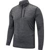 frueo Maglia Running Uomo Manica Lunga con 1/2 Zip Maglietta Asciugatura Rapida da Corsa Fitness Ciclismo Running con Pollice Fori,1606,Black-M