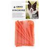 Croci King Bone Twisted Stick - Osso per cani gusto Bacon, Snack premio masticativo per cani in pelle bovina naturale, dental stick per la pulizia dei denti, 10 mm - 20 pz