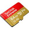 Sandisk 64GB Scheda microSDXC SanDisk Extreme 170/80 MB/s A2 V30 U3 Classe 10 [SFSANMDG64XAH17]