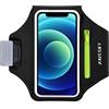 Guzack Fascia da Braccio Sportiva porta cellulare per iPhone 14 13 12 11 Pro/XR/XS, Samsung Galaxy A50s/A30s/S10/S10+/S9/S9+, HUAWEI/Xiaomi, fino a 6,4, Bracciale Sportivo con Supporto per Auricolari