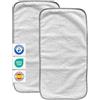 MIMUSELINA Set da 2 Coprifasciatoio in Spugna 100% Cotone | Copri Fasciatoio Neonato Universale Impermeabile 59x30 cm | 2 Asciugamani Neonato per Fasciatoio Certificato OEKO-TEX