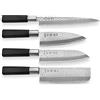 Set 3 Coltelli Giapponesi SekiRyu Sashimi, Santoku & Deba SR801 - Lama  Acciaio Inox