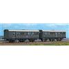 ACME 55240 FS set due carrozze a tre assi Biy + BDiy livrea grigio ardesia