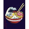 Close Up Stampa d'Arte Great Wave Ramen Bowl (30cm x 40cm)