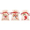 VERVACO Kit Punto Croce Contato SET DI 3 MOTIVI NATALIZI Sacchetti Bomboniere Da Ricamare Punto Croce ca. 8 x 12 cm Set Fai Da Te Creativo Adulti Ricamo Casa Decorazioni Per Lavoretti Creativi
