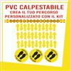 Kit Adesivi Calpestabili Distanza di Sicurezza Aspetta qui il Tuo Turno KiCov13g
