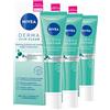 Nivea Derma Skin Clear Peeling Esfoliante Notte Antibatterico Formula Vegana con Acido Salicilico Niacinamide Acido Glicolico ad Azione Purificante Rigenerante Anti-Imperfezioni - 3 Flaconi da 40ml