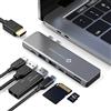 NOVOO Adattatore Mac, Hub USB C 7 in 2 Adattatore con PD 100W, USB 3.0, Lettore di schede SD/TF, Adattatore USB C HDMI per Macbook Air/Pro M1 M2