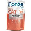 MONGE Grill Kitten Salmone - cibo umido per gatti 28 bustine da 85 g