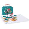 Hape - Ora del Tè | Set da gioco servizio da tè con valigetta, teiera, tazze, biscotti e telo da picnic per gioco di ruolo dai 3 anni su