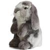 Living Nature, coniglietto dalle orecchie rotonde seduto, realistico e morbido, peluche ecologico Naturli, colori assortiti, 18 cm