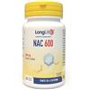 LongLife® NAC 600 mg | Precursore del glutatione | Alto dosaggio | NAC N-acetil-cisteina | Difese immunitarie adulti | 60 capsule di origine vegetale