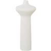 DRW Vaso da terra astratto in ceramica grezzo opaco 20 x 50 cm, bocca 11 cm