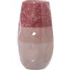 DRW Vaso da tavolo in ceramica in rosa tricolore 20x39cm