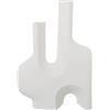 DRW Vaso astratto da terra in ceramica grezza opaca 40x10x57cm