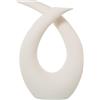 DRW Vaso da terra astratto in ceramica grezzo opaco 40 x 17 x 53 cm