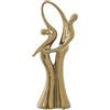 DRW Figura astratta di alcuni ballerini in ceramica in oro 14x7x37cm