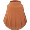 DRW Vaso da tavolo in ceramica in terracotta opaca 21 x 24 cm, bocca 8,5 cm