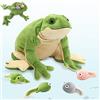 MorisMos Rana Peluche Gigante Verde con Bambini nella Pancia Realistico, Kawaii Rane Giocattolo di Peluche Grande Morbido Carino, Idee Regalo Natale per Bambini Ragazze Ragazzi Compleanno 52cm