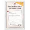walther design Fiorito EFX130W - Cornice in legno, vetro sintetico e passepartout, 21 x 29.7 cm (DIN A4), bianco
