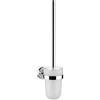 Emco 071500100 Polo - Scopino WC in Vetro Satinato, Cromato