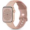 Meliya Cinturino per Apple Watch Cinturino 38mm 40mm 41mm 42mm 44mm 45mm 49mm, Silicone Cinturino di Ricambio per iWatch SE/Apple Watch Series 8 7 6 5 4 3 2 1 Ultra (38/40/41mm, Oro rosa glitter)