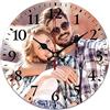 SXLONG Orologio da parete personalizzato, orologio fotografico da appendere personalizzato, orologi da parete con foto per la decorazione del soggiorno con foto, orologio da parete con foto (25-50 cm)
