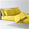 Lisola Set Lenzuola Una Piazza E Mezza, Parure Lenzuola in Cotone Pregiato, Made in Italy, Lenzuolo Sopra 200x290cm + 2 Federe 50x80cm, Tinta Unita. Modello: Tortona, Giallo
