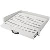 DIGITUS Ripiano Estraibile - 19 Pollici - 2U - Montaggio Frontale - Portata 30 kg - per armadi di Rete e Server - A Partire da 450 mm di profondità dell'Armadio - Grigio