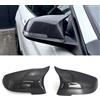 TTCR-II 2PCS Compatibile con Ricambio Specchietti Esterni BMW Serie 1 F20 F21/2'F22 F23 F87/3'F30 F31 F34/4'F32 F33 F36/i3 I01/X1 E84 Tappo Copri Specchietto Laterale Sinistra+Destra-Fibra di Carbonio