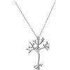 ScienceFox Collana ScienceFox Neuron in argento Sterling 925 in 3 colori Oro, Oro Rosa, Argento e con estensione da 7 cm, Argento sterling