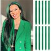 Feshfen, extension colorate a forcine con capelli lisci da 50 cm, 16 ciocche in 8 colori diversi, ideali per acconciature e Cosplay
