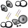 Superauto hi-fi Kit 6 Casse 165 mm Compatibile con Lancia Delta Con Adattatori Altoparlanti Hertz ANTERIORE e POSTERIORE