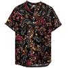 Xmiral Camicia Hawaiana Uomo Etnico Casual a Maniche Corte in Camicetta (3XL,22- Marrone)