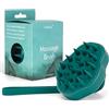 Bellody® Spazzola massaggiante originale per cuoio capelluto, per massaggio e stimolazione della crescita dei capelli (1 pezzo in verde Quetzal), massaggiatore per capelli bagnati e secchi