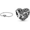 Pandora Pulsera 590719-21 moments cierre corazón & Bead Charm Donna argento - 798571C00