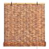 DGSFES Carbonizzazione Naturale Cortina Di Bambù,Tenda a Rullo in Bambù Intrecciato a Mano,Decorative Tende A Rullo Ombra,Cortina Romane,Sipario di Canna per Esterni/Interni,40x60cm/16x24in(WxH)