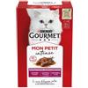 Gourmet Purina Gourmet Mon Petite Intense multipack 6 x 50 g - manzo - vitello - agnello - 1° ORDINE? scegli lo sconto BZR5 / BZR20 + 200 punti fedeltà