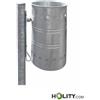 Cestino per arredo urbano zincato h337_27