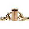 Kare Design fermalibri Holding Fingers (2 da Set), oro, motivo due mani, accessorio libreria, ordine libri, decorazione sala, studio, cameretta, 21 cm