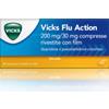 PROCTER & GAMBLE SRL Rimedio Per Febbre E Raffreddore Vicks Flu Action 12 Compresse Rivestite 200 Mg + 30 Mg