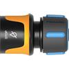 Fiskars Raccordo per Tubi, Misura Universale, Ø 13-15 mm (1/2 - 5/8), Punti di Contatto Antiscivolo SoftGrip, 30 g, Nero/Arancione/Blu, STOP, 1027079