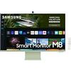 Samsung Monitor Samsung Smart TV Monitor M8 (S32BM80G), Flat 32'', 3840x2160 (UHD 4K), Piattaforma (Amazon Video, Netflix), Airplay, Mirroring, Office 365, Wireless Dex, Casse Integrate, WiFi, USB TypeC