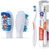 elmex Spazzolino da denti ProAction medio, 1 pezzo, spazzolino manuale con setole vibranti, funzionamento a batteria