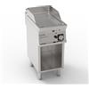 Fry Top a GAS _ Piastra liscia _ freestanding su vano aperto. Dim.cm. 40x70x90H. - Potenza termica 7 Kw.