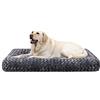 KSIIA Cuscino per Cani Taglia Grande, Cuccia Cane Interno, XL, 105x70cm, Base Antiscivolo, Lettino per Cani, Lavabile in Lavatrice, Materassino Cane, Grigio scuro