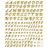 4R Quattroerre.it 1250 Kit Lettere Adesive, Oro
