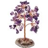 MINA HEAL Albero d'argento di cristallo per la guarigione dei Chakra Feng Shui Fortune Buona Fortuna Ricchezza e prosperità